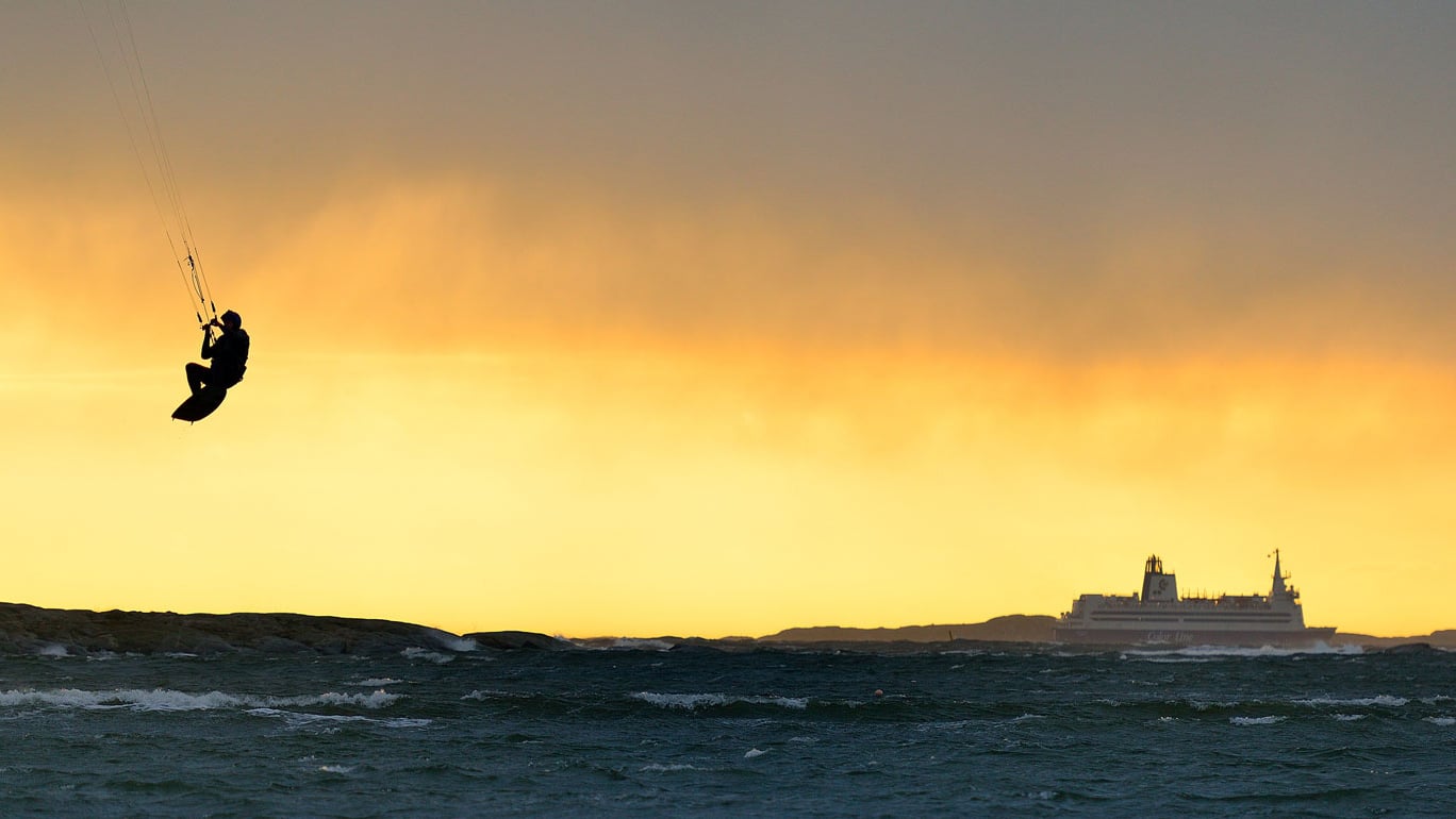 Vinter i Ørekroken på Hvaler – paradis for kitere og vindsurfere