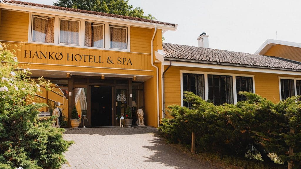 Inngangspartiet til Hankø Hotell & Spa.